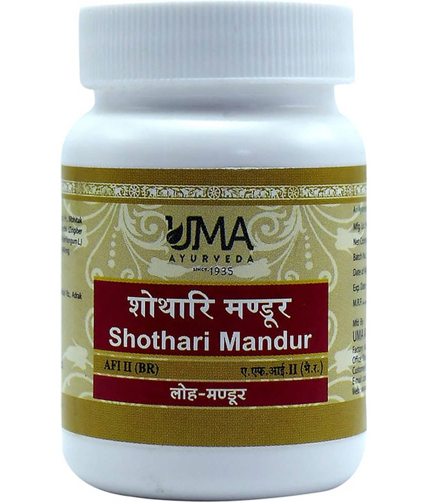 UMA AYURVEDA Shothari Mandur Tablet 80 no.s Pack Of 1