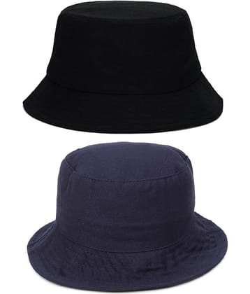 Zacharias - Multi Color Cotton Men's Hat ( Pack of 2 )