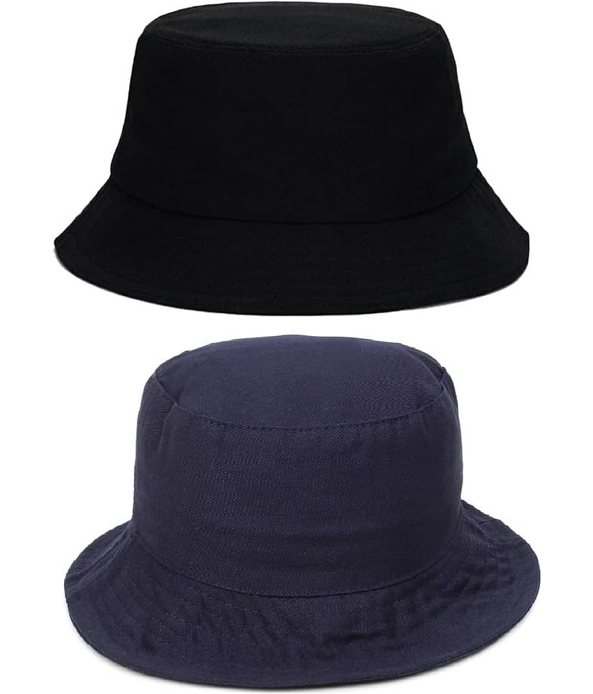 Zacharias - Multi Color Cotton Men's Hat ( Pack of 2 )