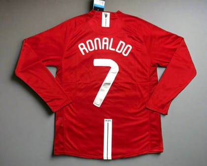 Manchester United 2008 Champions League Final RONALDO 7 Home Retro Jersey FULL SLEEVE-S