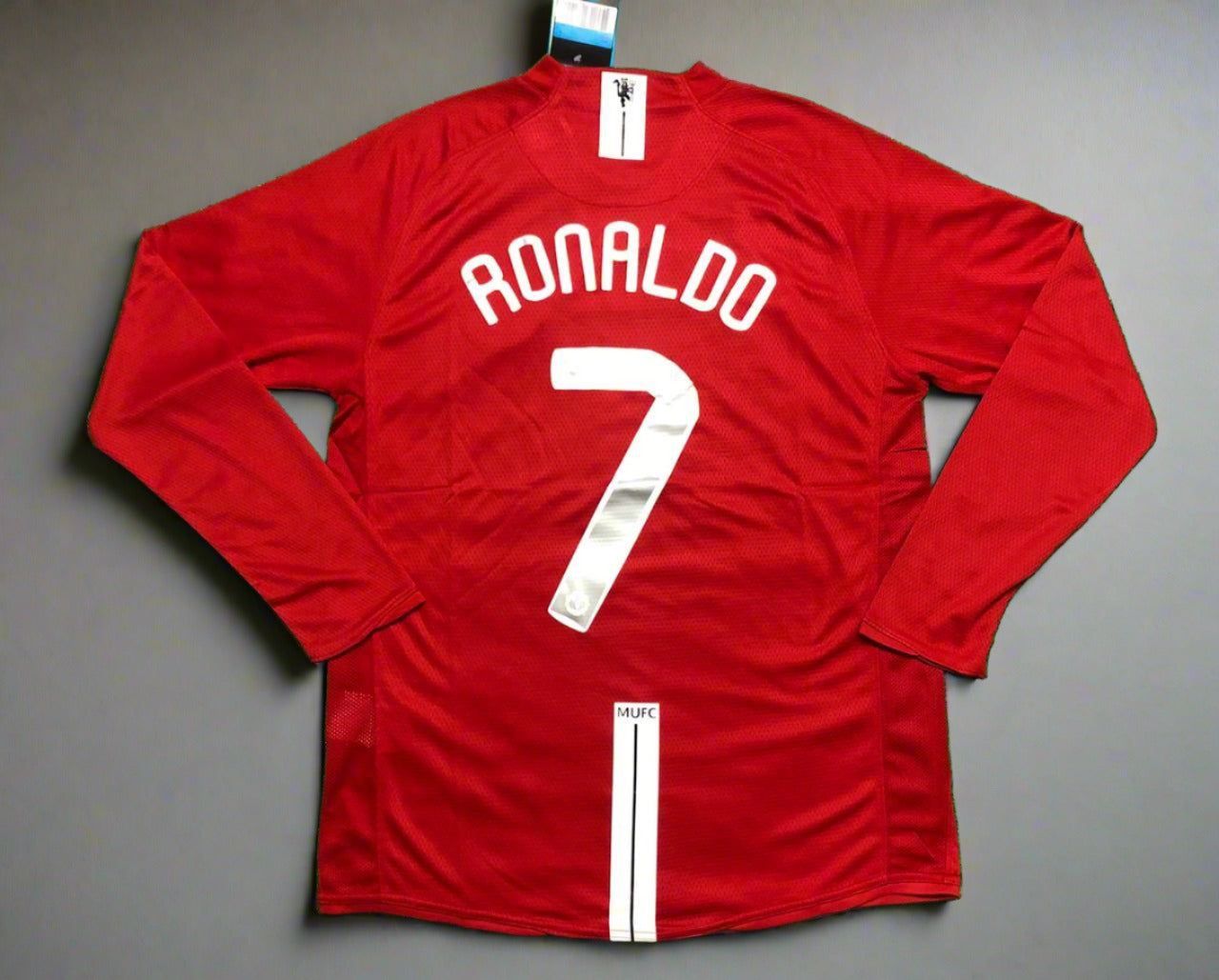 Manchester United 2008 Champions League Final RONALDO 7 Home Retro Jersey FULL SLEEVE-S