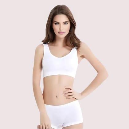 Contrast Medium Support Sports Bra Twin Pack