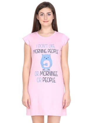 Klamotten Women's Printed Cotton Sleepshirt S10Rb