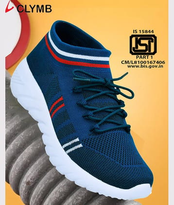 Clymb SOCKS-7 T BLUE Blue Men's Sports Running Shoes