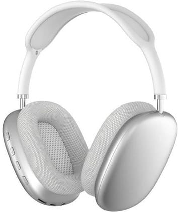 P9 Bluetooth Bluetooth Headphone On Ear 2 Hours Playback Active Noise cancellation IPX4(Splash & Sweat Proof) SILVER