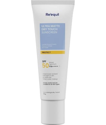 Re'equil Ultra Matte Dry Touch Sunscreen SPF 50 PA++++ 50gm ( Pack of 1 )