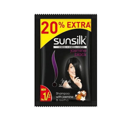 Sunsilk Hair Shampoo Stunning Black Shine Re.1/-