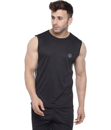 Chkokko Pack of 1 Polyester Tank For Men ( Blue )