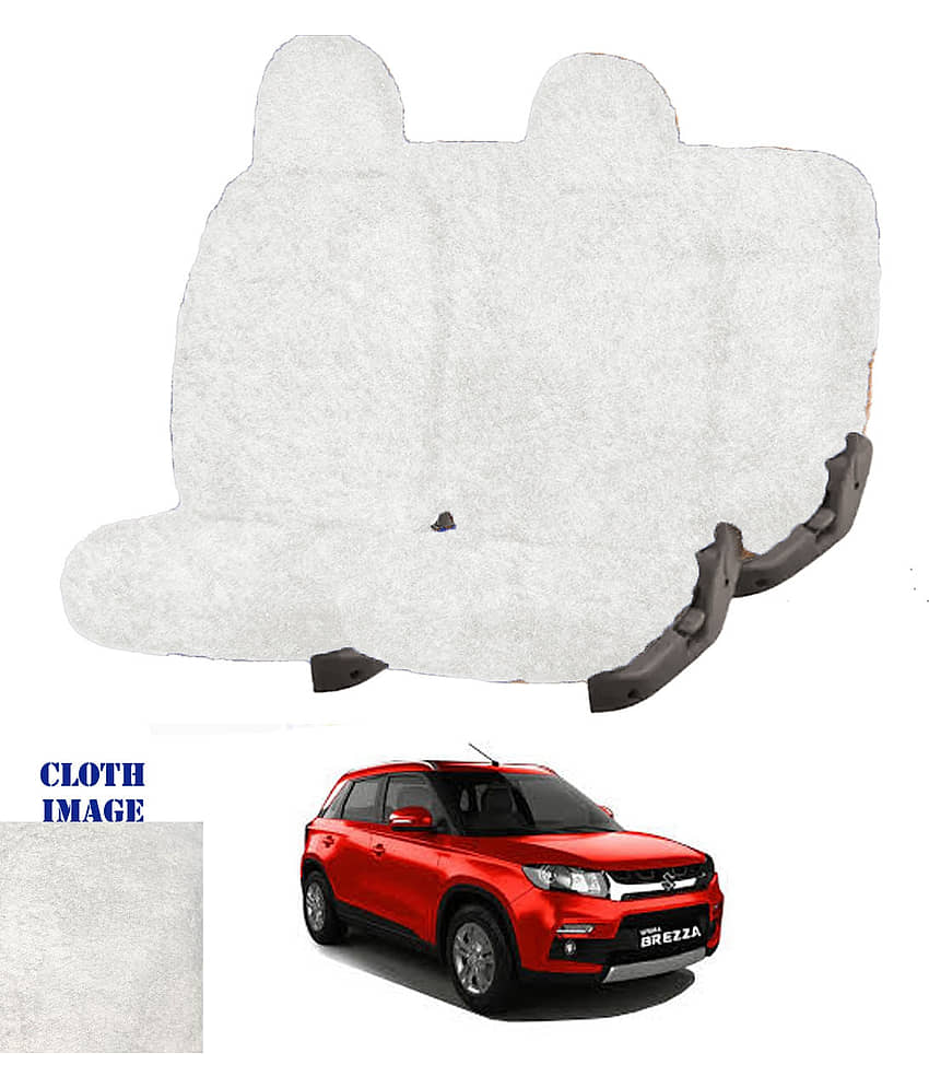 Maruti Vitara Brezza White 5 Seater Car Seat Cover
