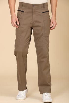 Infix - Basic Streetwear Trouser - Taupe-S-30 / TAUPE