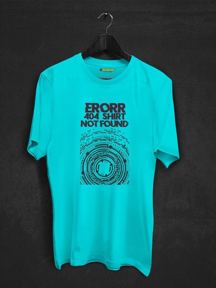 Erorr 404 Not Found IT Engineer T-shirt-Sky Blue / XS
