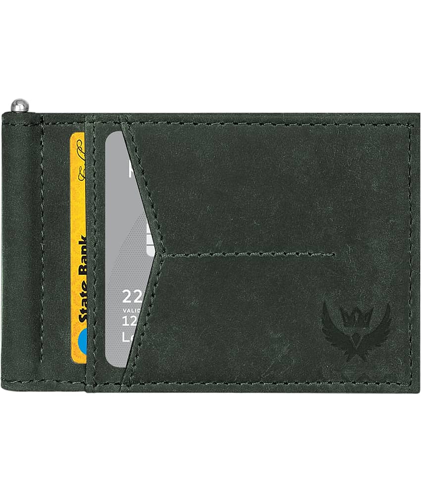 Lorenz Green 100% Leather Men's Money Clipper ( Pack of 1 )