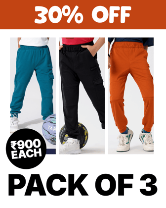 3-Pack Summer Cargo Joggers-4-5 Y