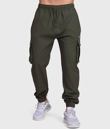 Fuaark Military Green Polyester Men's Sports Joggers ( Pack of 1 )
