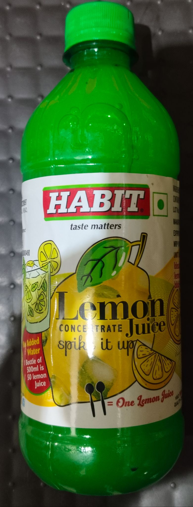 Habit lemon juice