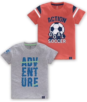 CODEZ Pack of 1 Boys Cotton Blend T-Shirt ( Multi Color )