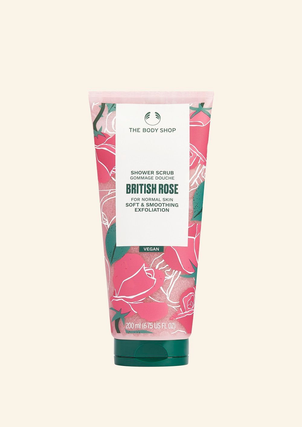 British Rose Shower Scrub-200ML