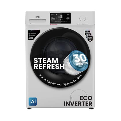 IFB 6 Kg 5 Star, DeepClean Technology, AI Powered, Fully Automatic Front Load Washing Machine (DIVA GXN 6010 CMS, PowerSteam, 9 Swirl, Steam Refresh, Inbuilt Heater, Eco Inverter, Grey) IFB 6 Kg 5 Star, DeepClean Technology, AI Powered, Fully Automatic F