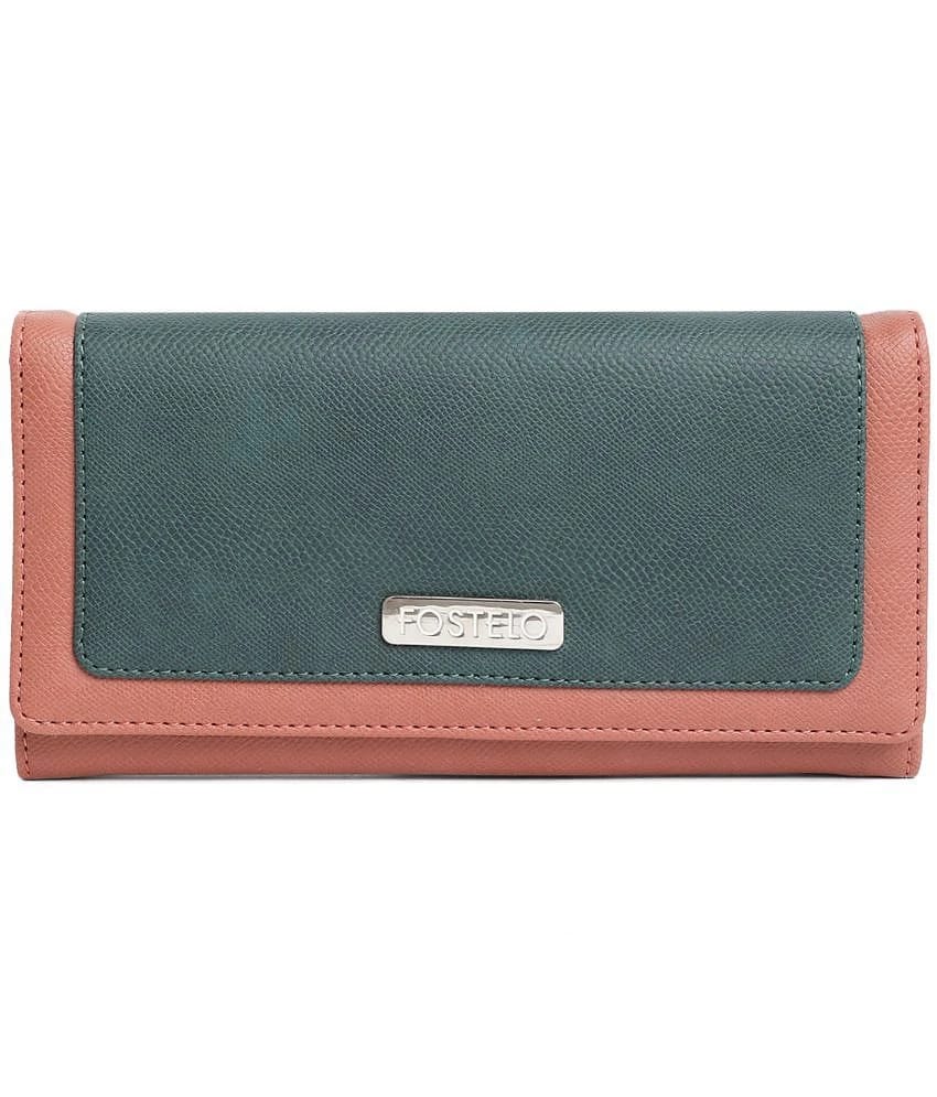 Fostelo - Green Faux Leather Purse - Green