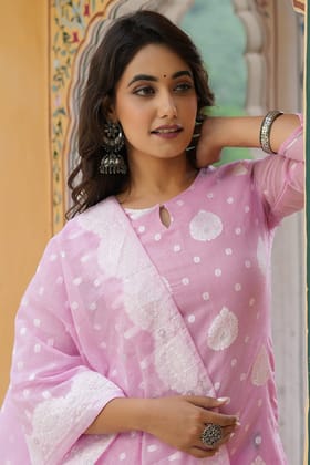 Pink Poly Chanderi Ethnic Motifs Straight Suit Set PKSKD1176 Pink Poly Chanderi Ethnic Motifs Straight Suit Set PKSKD1176