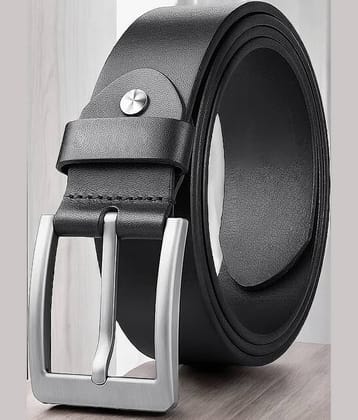 Elite Crafts - Black 100% Leather Men's Formal Belt ( Pack of 1 )