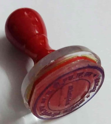 Rubber Stamp Round 36x36 mm