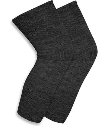Penyan™ Knee Warmers, Woolen Knee Cap | Unisex | Elastic Support | Fully Stretchable (Grey) - 1 Pair