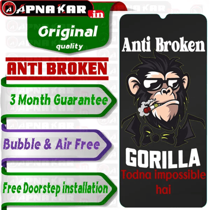 All Realme Anti Broken Tempered Glass  Gorilla ( anti broken tempered glass )