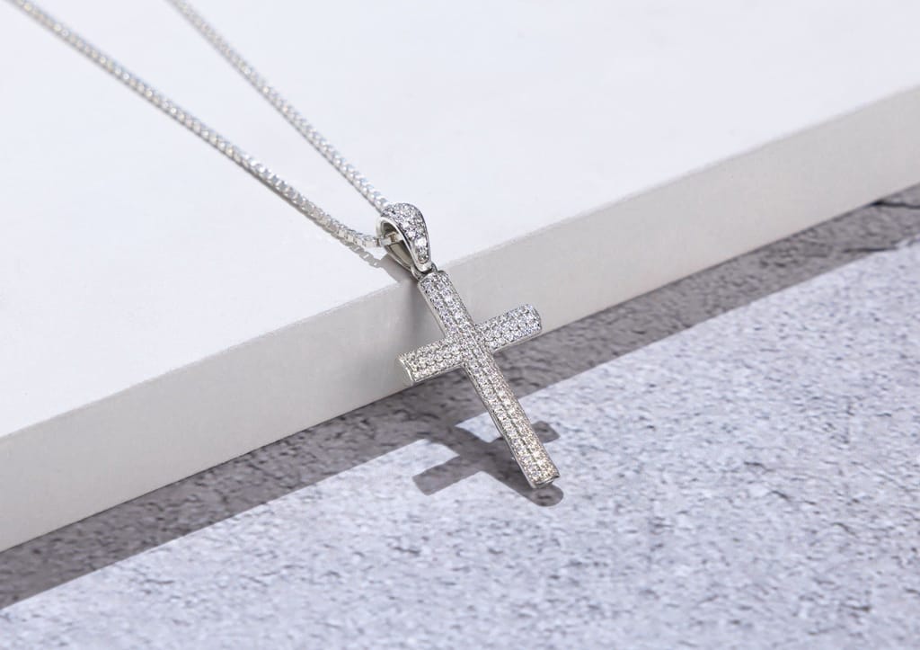 Iced Out Cross Pendant