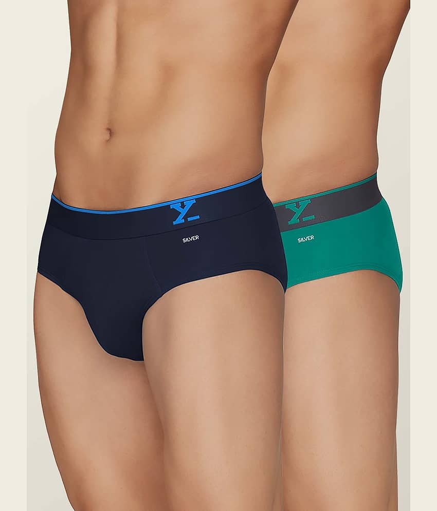 XYXX Pack of 2 Cotton Briefs For Men's ( Multicolor )