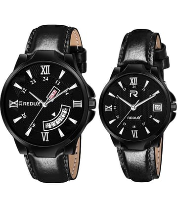 Redux RWS0401S Analogue Black Dial Men's & Girl's Couple Watch