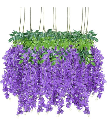 RealPBR - Purple Wild Artificial Flower ( Pack of 12 )
