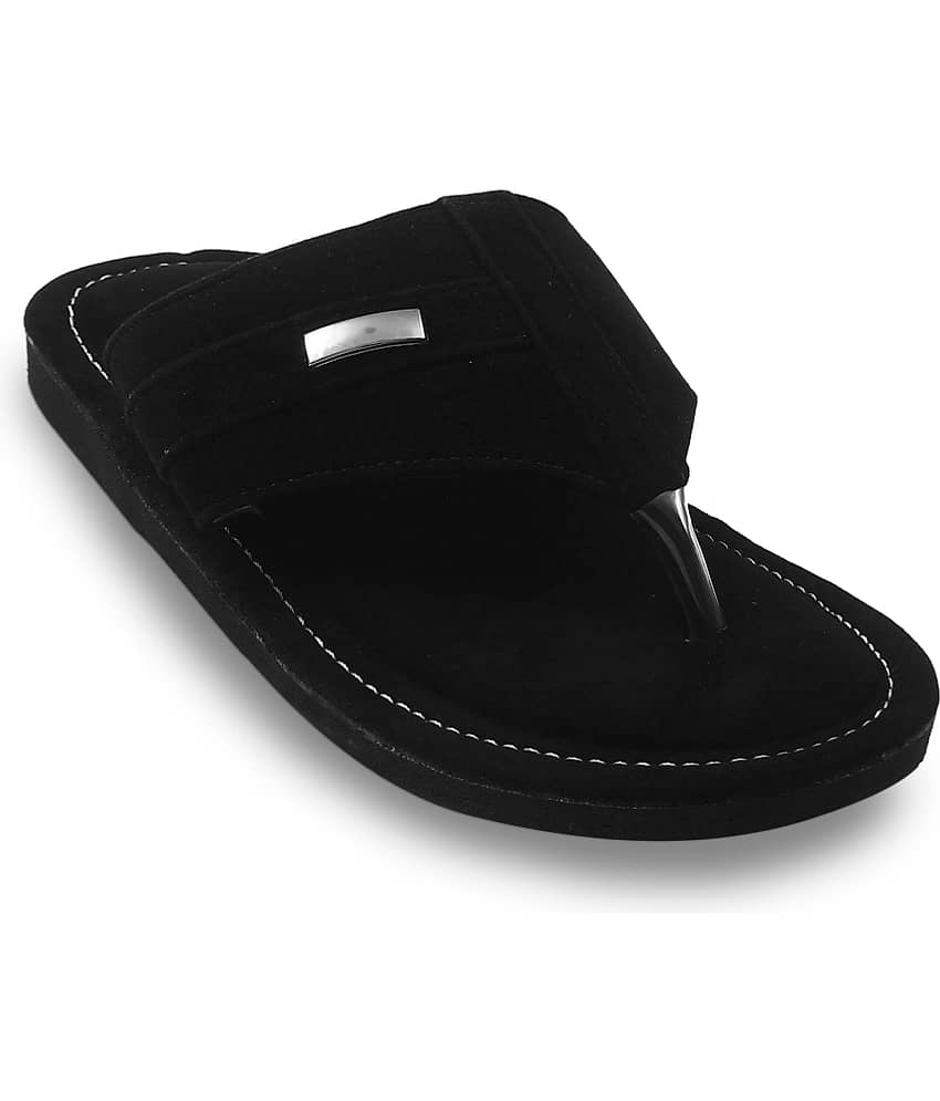 rajeraj Black Men's Kolhapuris