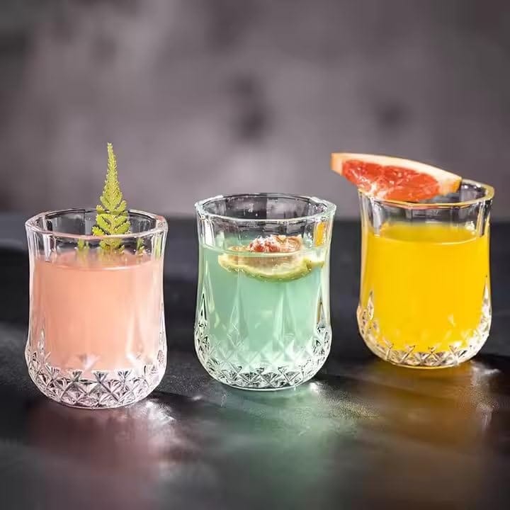 Tequila Shot Glasses, 45 ML, Set of 12, Small Whiskey Mug for Vodka,Whiskey, Ocean, Spirits,Dessert,Espressos,Cordial,Patiala, Liquors & Beverage Drink, Perfect for Bar,Casino, Restaurants