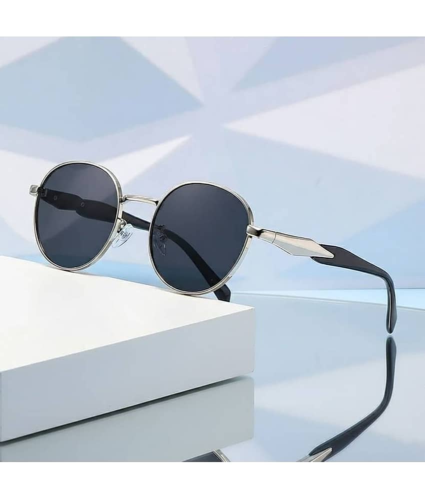 mahek accessories Black Oval Sunglasses ( Pack of 1 )
