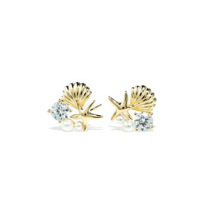 Armina Studs | 925 Silver Earrings for Women-Gold