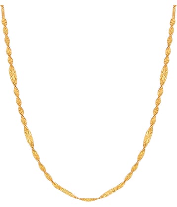FASHION FRILL - Gold Plated Brass Chain ( Pack of 1 )