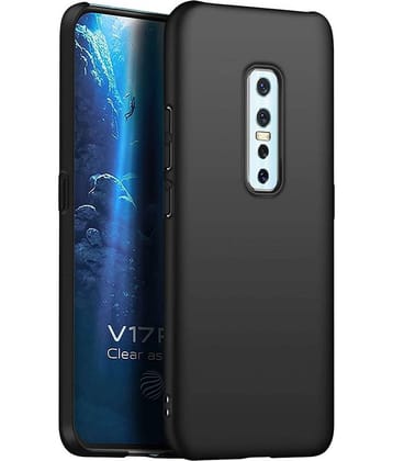 Spectacular Ace - Black Silicon Silicon Soft cases Compatible For Vivo V17 Pro ( Pack of 1 )