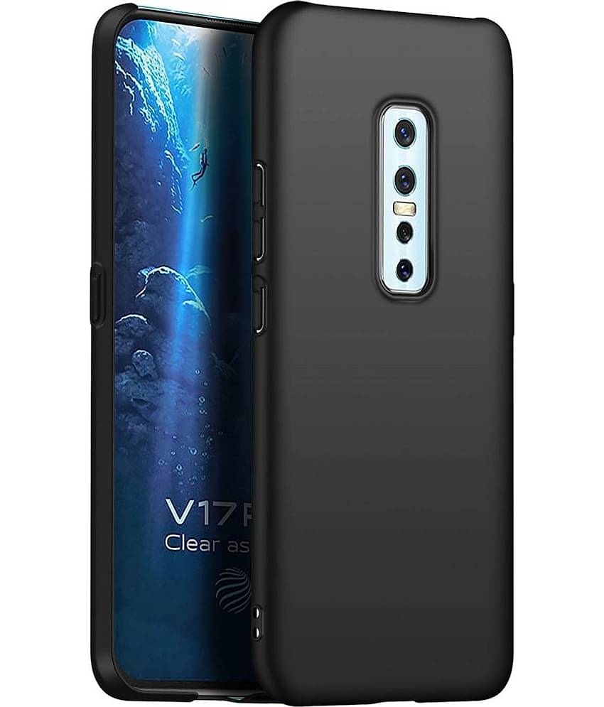 Spectacular Ace - Black Silicon Silicon Soft cases Compatible For Vivo V17 Pro ( Pack of 1 )