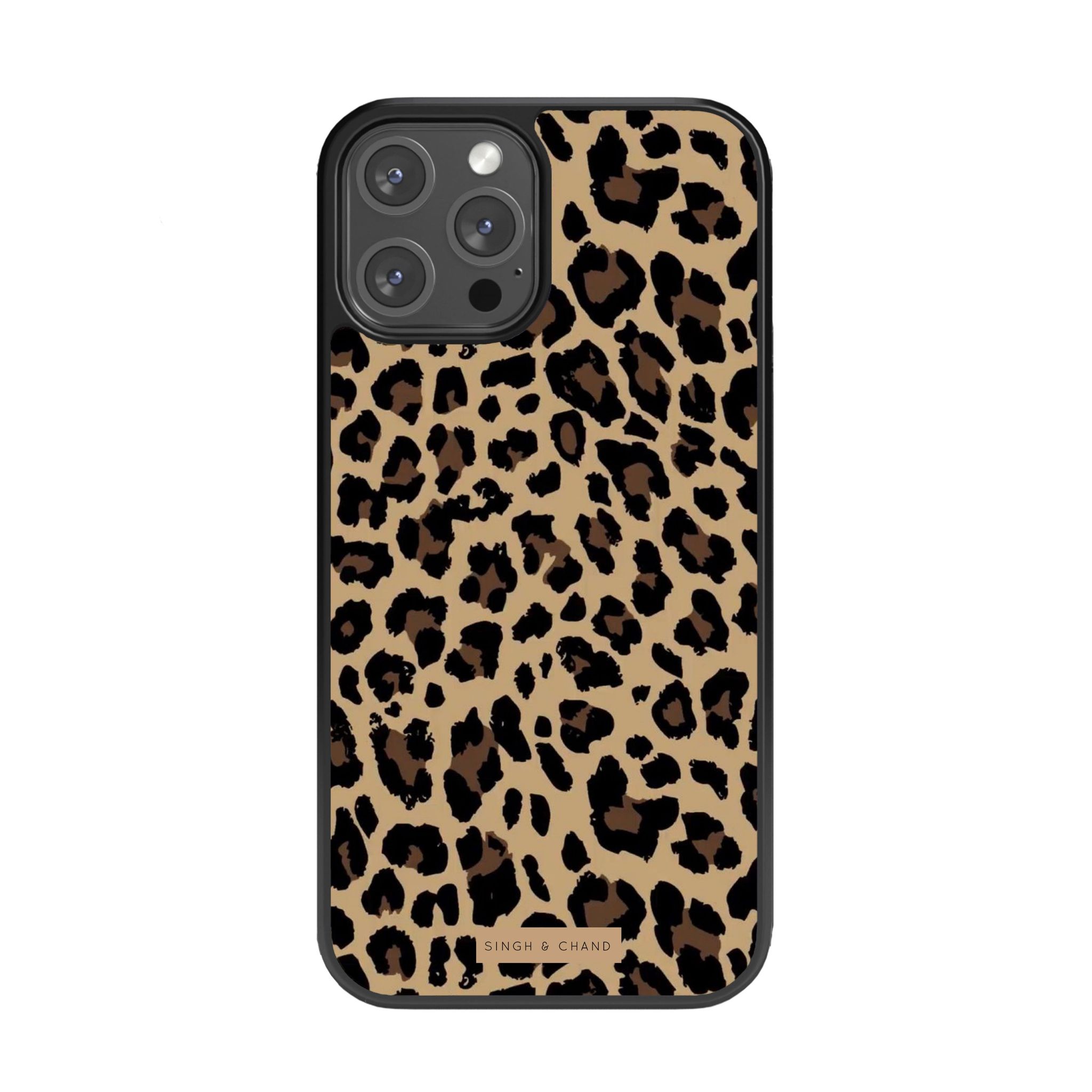 Cheetah Print Glass Phone Case