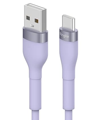 Ringke Fast Charging Pastel Cable USB Type-A to Type C -  (1.2m)-Purple