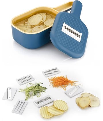 iview kitchenware - Stainless Steel Cheese Grater,Vegetable Grater,Slicer ( Pack of 1 ) - Blue