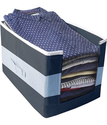 PrettyKrafts Shirt Stacker Closet Organizer - Shirts and Clothing Organizer - (Single) - GreyBlack