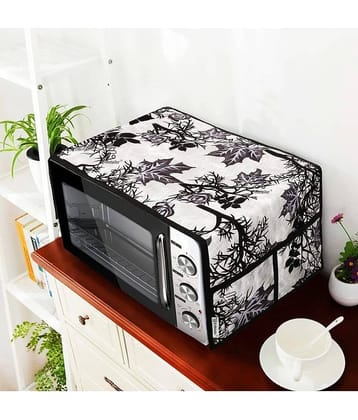 Single Polyester Black Microwave Oven Cover - 20-22L