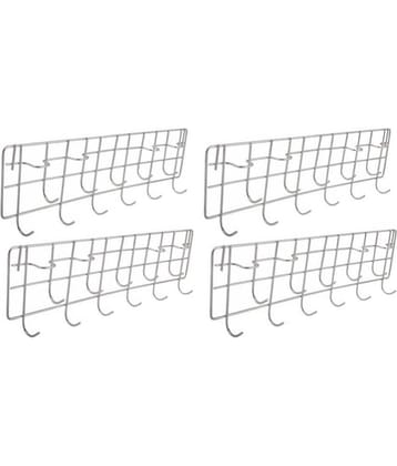 OC9 Silver Stainless Steel Storage Racks ( Pack of 4 )