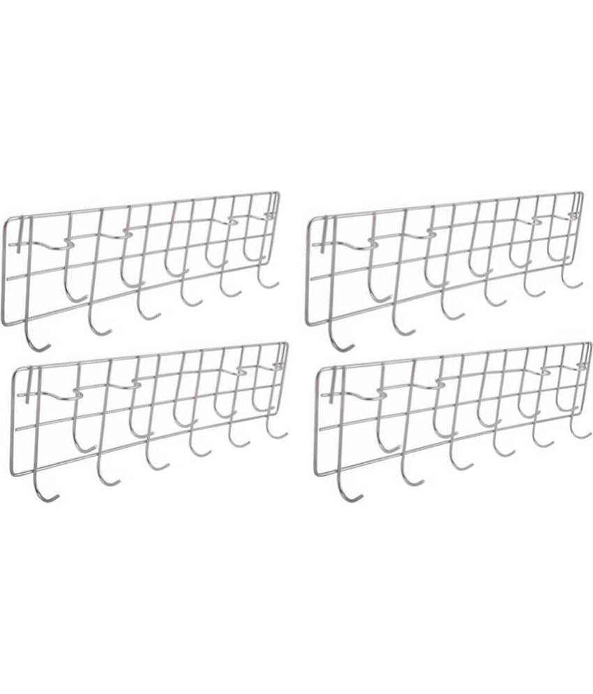 OC9 Silver Stainless Steel Storage Racks ( Pack of 4 )