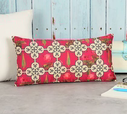 India Circus Clover'S Knotty Play - Blended Taf Silk Cushion Cover - 8 X 16 Inch