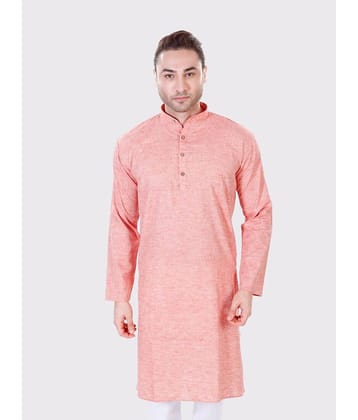 Maharaja - Coral Cotton Men's Regular Kurta ( Pack of 1 )
