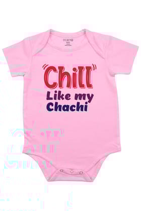 Chill Like My Chachi Baby Romper | Onesies-Baby Romper / 0-3 Months / Pink