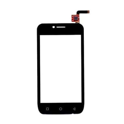 Touch Screen Front Glass for LYF Flame 6 Black